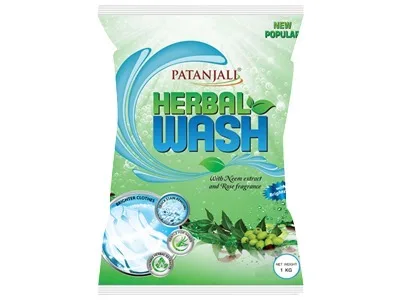 Стиральный порошок универсальный с Нимом и ароматом розы 2 кг Patanjali Herbal Wash Detergent Powder 2 kg