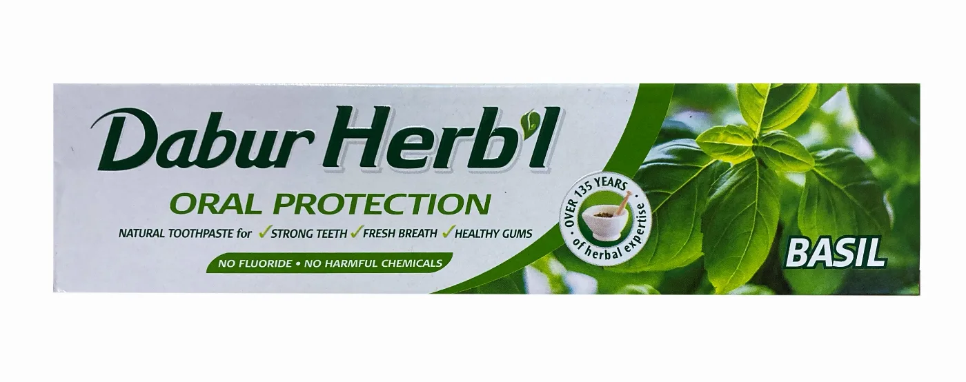 Зубна паста Базилік 150 г Dabur Herb'l Basil Toothpaste 150g