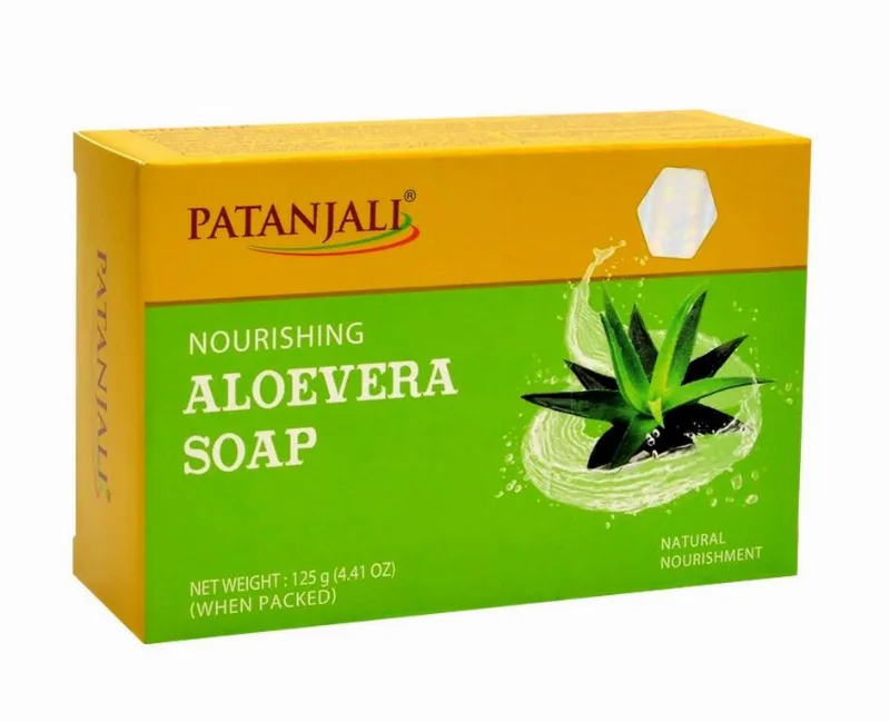 Мило зволожуюче з алое вера 125 г Patanjali Aloe Vera Soap 125 g