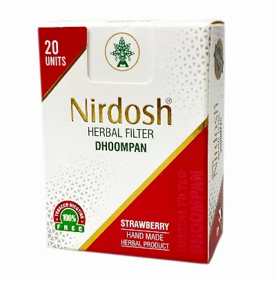 Нірдош Полуниця 20 шт Maans Nirdosh Herbal Dhoompan Strawberry