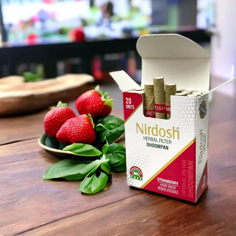 Нірдош Полуниця 20 шт Maans Nirdosh Herbal Dhoompan Strawberry