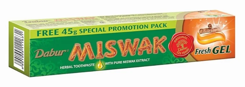 Зубна паста-гель Місвак 135 г Dabur Miswak Fresh Gel 135g