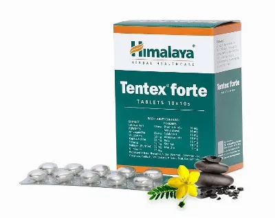 Тентекс форте 10 табл (1 блістер) Himalaya Tentex forte 10tab