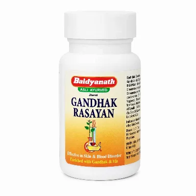 Гандхак расаяна 40 табл Baidyanath Gandhak Rasayan