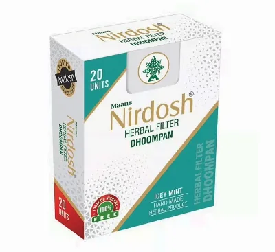 Нірдош Мʼята 20 шт Maans Nirdosh Herbal Filter Dhoompan Icey Mint