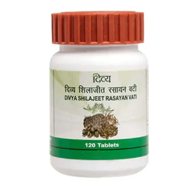 Шиладжит расаяна Ваті 120 табл Patanjali Divya Shilajeet Rasayan Vati 120tab
