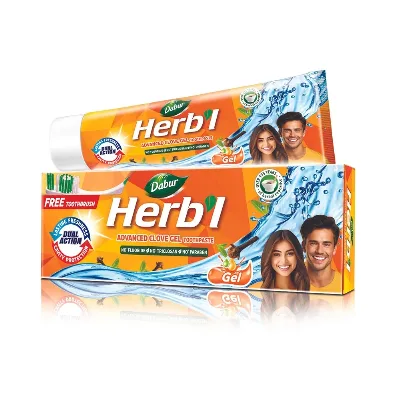 Зубная паста-гель улучшенная Гвоздика 150г + щетка Dabur Herbal Advanced Clove Gel Toothpaste
