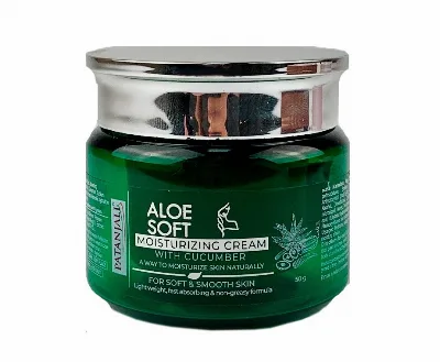 Крем легкий увлажняющий Алоэ Вера 50 г Patanjali Aloe Soft Moisturizing Cream