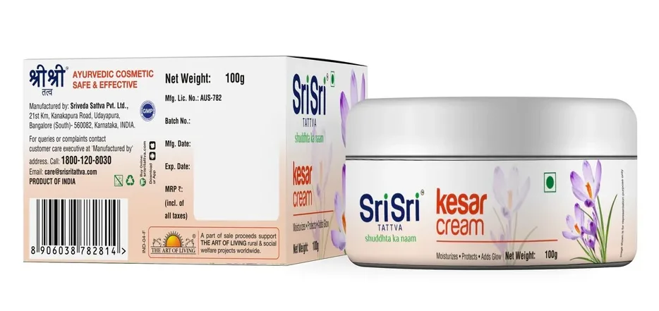 Крем з шафраном, 100 г Sri Sri Tattva Kesar Cream