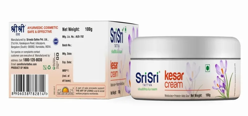 Крем з шафраном, 100 г Sri Sri Tattva Kesar Cream