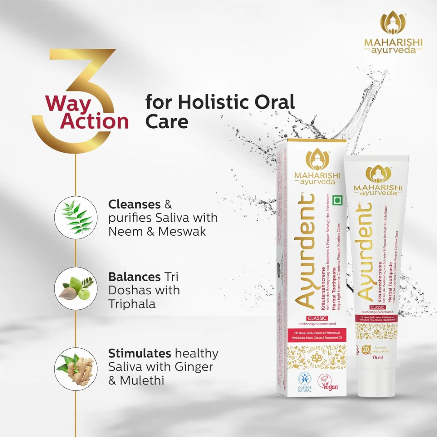 Зубна паста Аюрдент Класік 75 мл Maharishi Ayurveda Ayurdent Classic