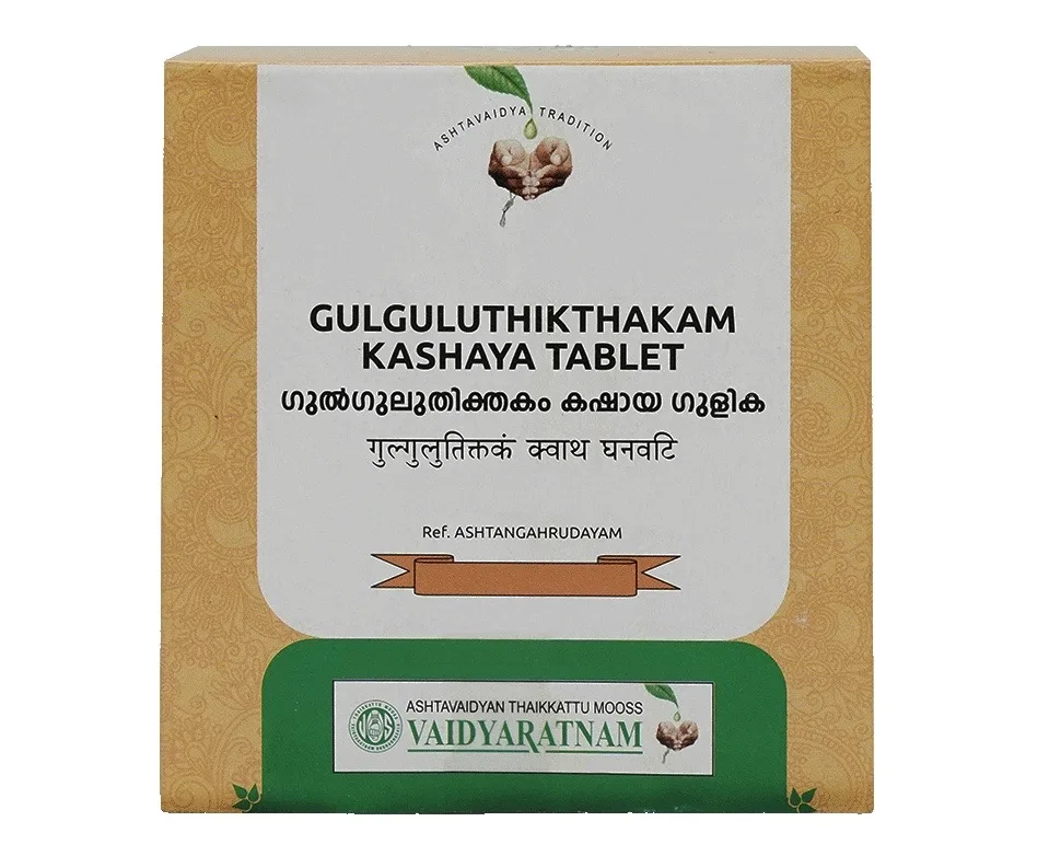 Гугулутіктакам Кашая (Кватхам) 100 табл Vaidyaratnam Gulguluthikthakam Kashaya