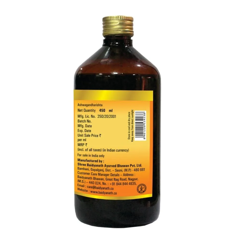Ашвагандха Рішта 450 мл Baidyanath Ashwagandharishta