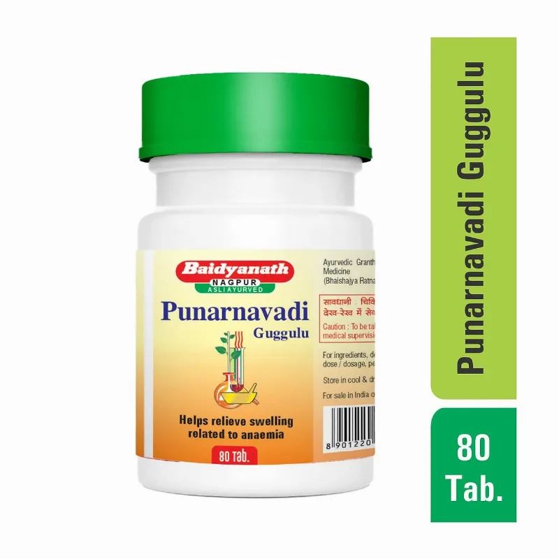 Пунарнавади гуггул 80 табл Baidyanath Punarnavadi guggulu