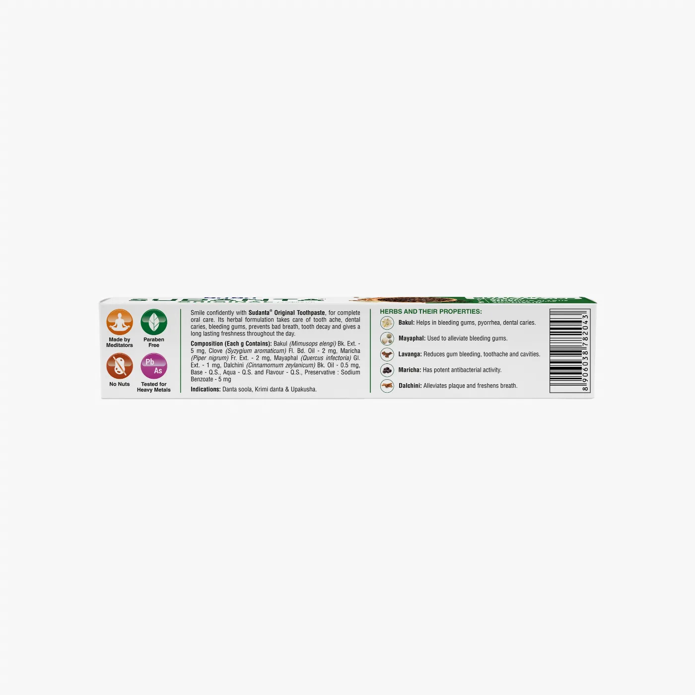 Зубная паста Суданта 100 г Sri Sri Ayurveda Sudanta Original Toothpaste