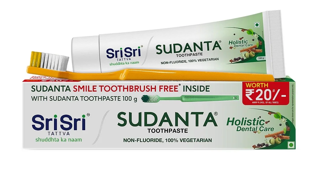 Зубная паста Суданта 100 г + щетка Sri Sri Ayurveda Sudanta Toothpaste