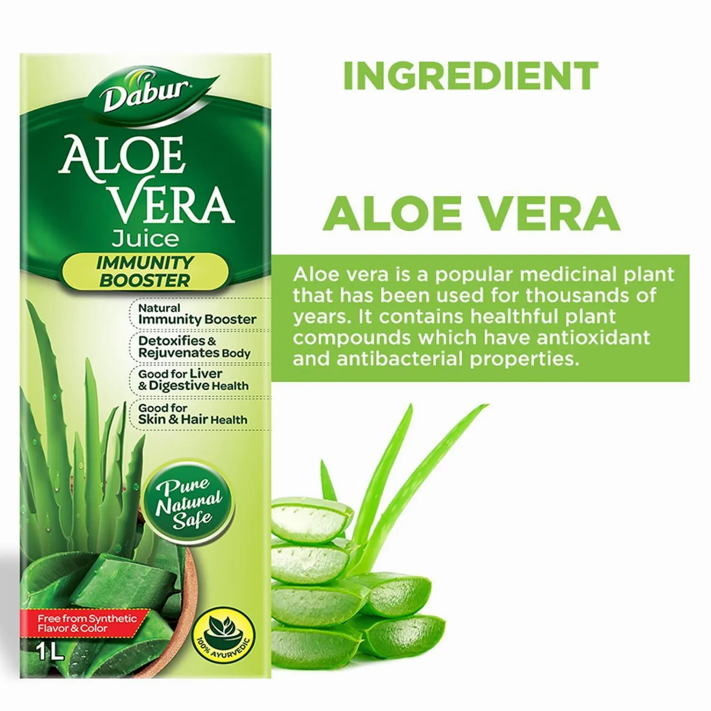 Сік Алое вера 1 л Dabur Aloe Vera Juice 1 l