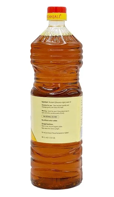 Масло горчичное 1 л Patanjali Mustard Oil