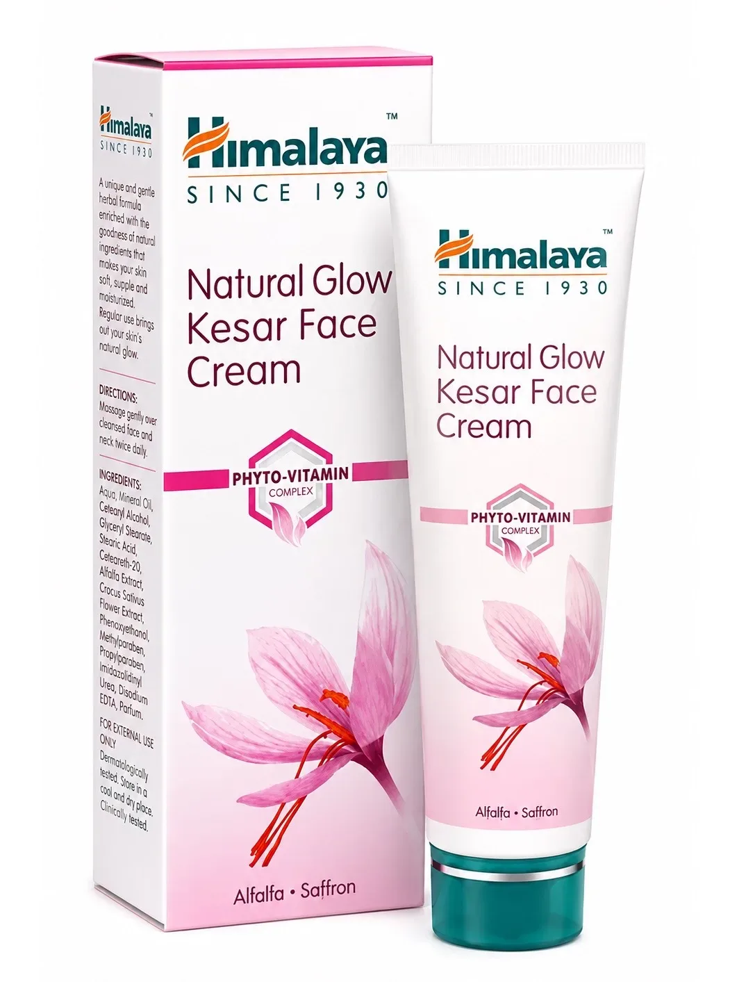 Крем для обличчя освітлювальний з шафраном 25 мл Himalaya Natural Glow Kesar Face Cream