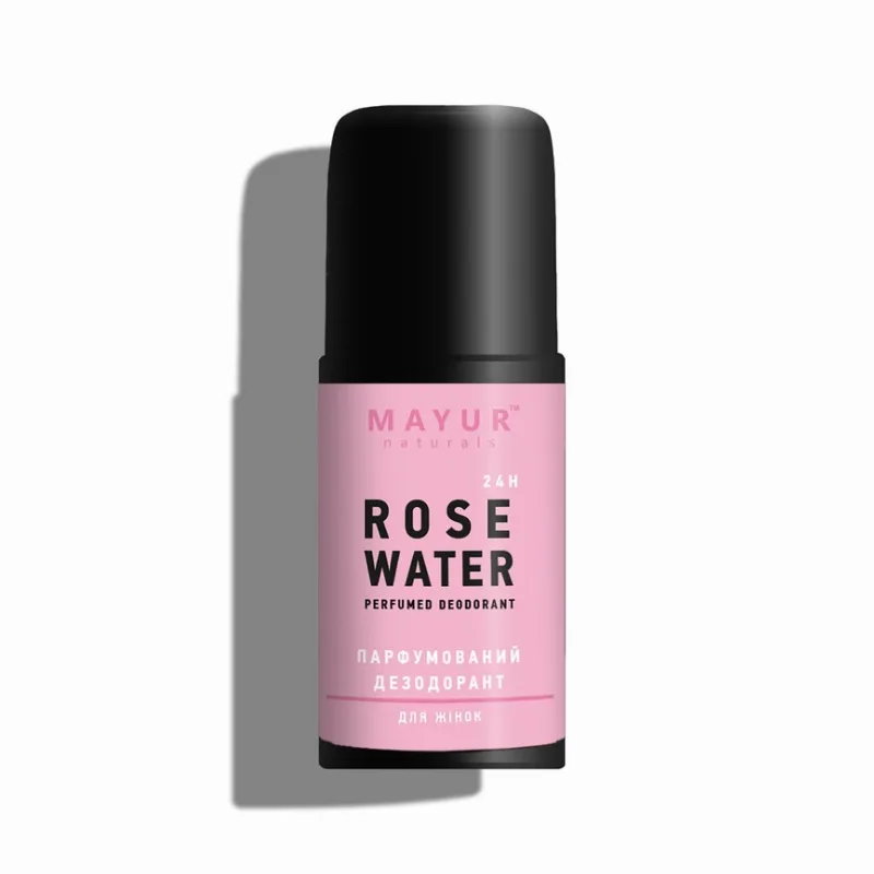 Дезодорант натуральний «Троянда» 50 мл Mayur Rose Water Perfumed Deodorant