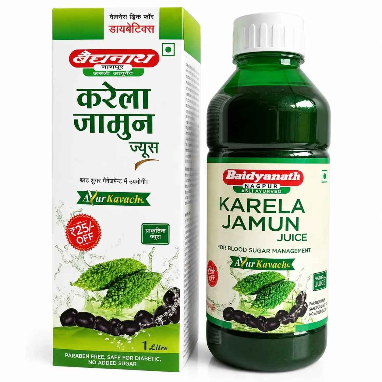 Сік карели і джамуну 1 л Baidyanath Karela Jamun Juice