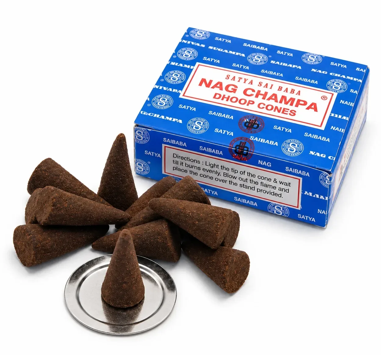 Ароматичні конуси Наг Чампа 12 шт Satya Nagchampa Dhoop Cones