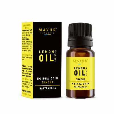 Ефірна олія Лимона 10 мл Mayur Lemon Essential Oil