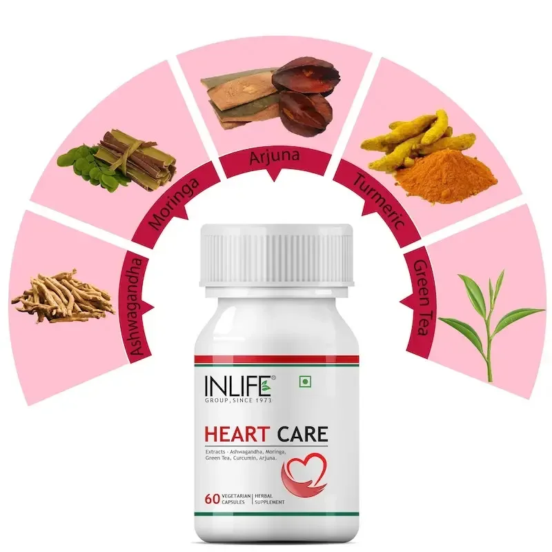 Турбота про серце 500 мг 60 капс Inlife Heart Care