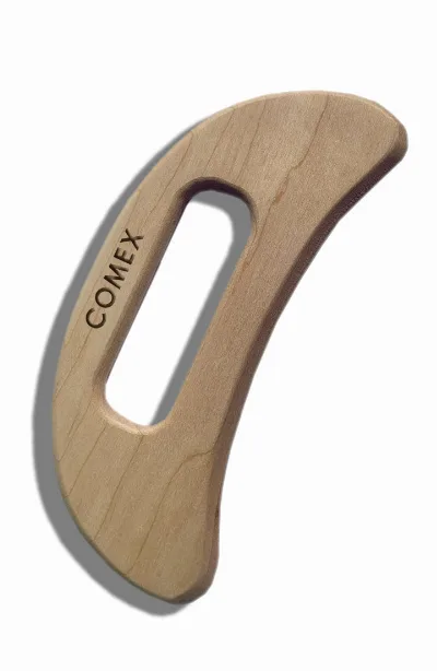 Косметический шкребок для тела, клён с покрытием Лазурь Comex Maple Body Scraper