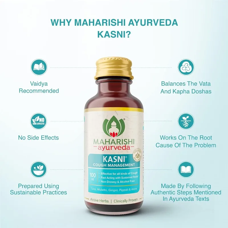 Касни сироп от кашля 200 мл Maharishi Ayurveda Kasni Cough Syrup 200 ml