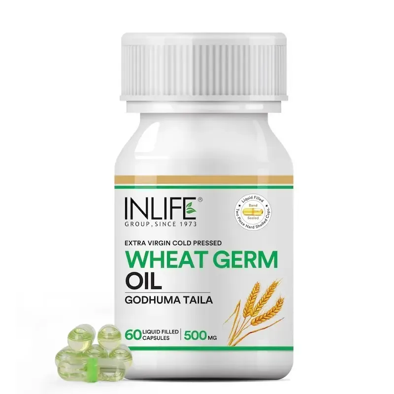 Олія зародків пшениці 500 мг 60 капс Inlife Wheat Germ Oil