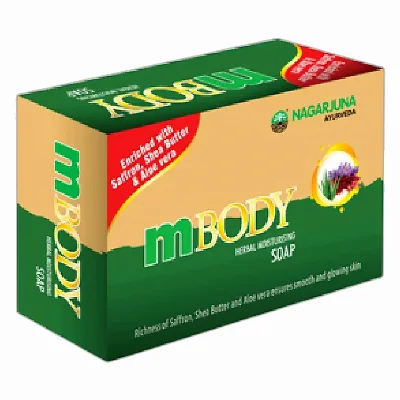 Мило трав'яне зволожуюче Кумкумаді Mbody 75 г Nagarjuna Mbody Kumkumadi Moisturising Soap