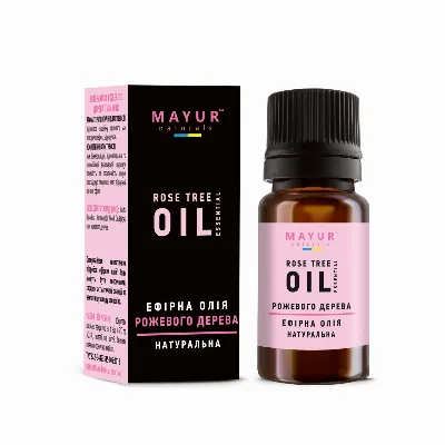 Ефірна олія рожевого дерева 10 мл Mayur Rosewood Essential Oil