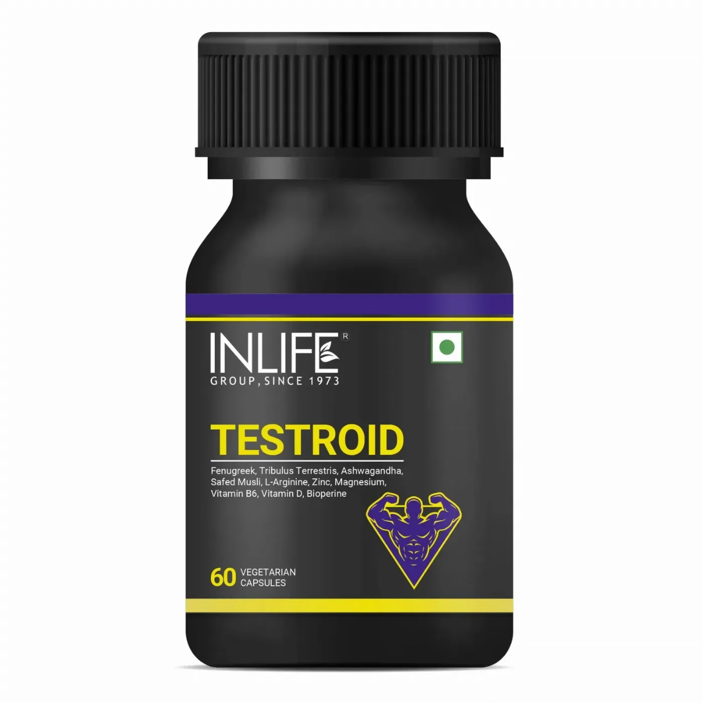 Бустер тестостерона для мужчин 60 капс Inlife Testroid