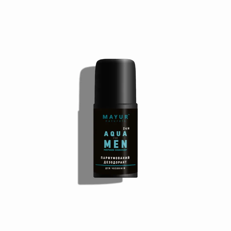 Дезодорант чоловічий парфумований натуральний «Aqua for men» 50 мл Mayur Aqua for Men Deodorant