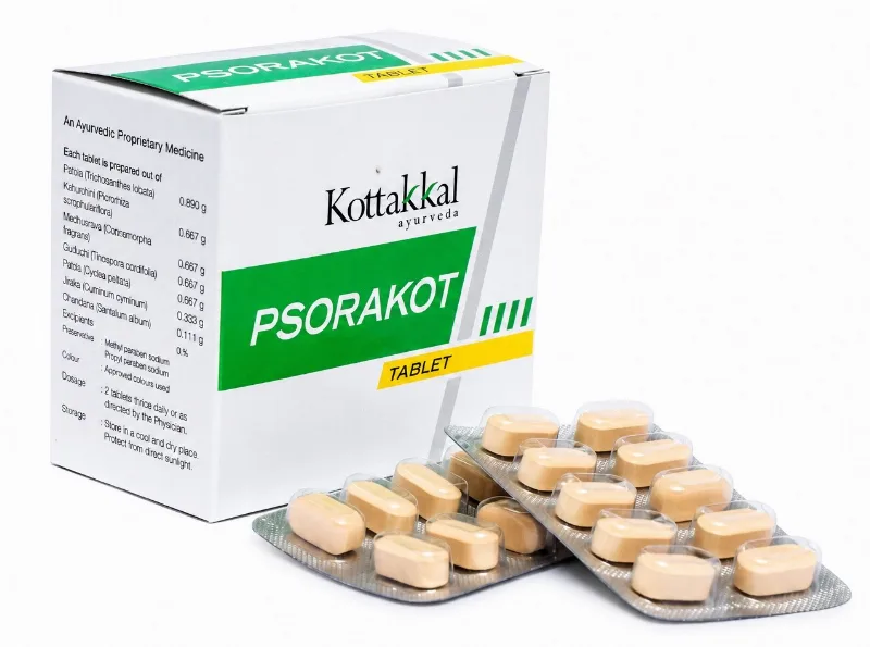 Псоракот 100 табл Kottakkal Psorakot Tablet