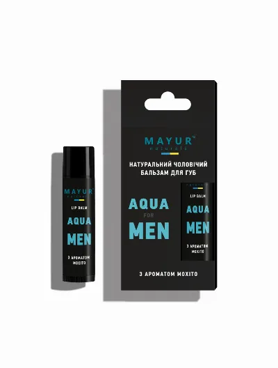 Бальзам для губ мужской Aqua for men 5 г Mayur Aqua for Men Lip Balm