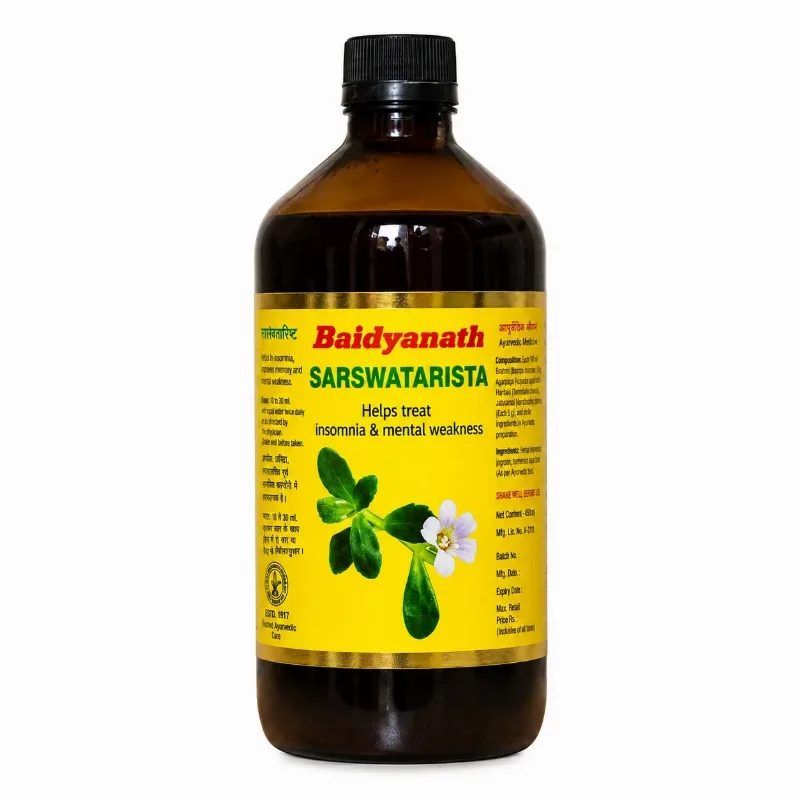Сарасватарішта 450 мл Baidyanath Saraswatarishta