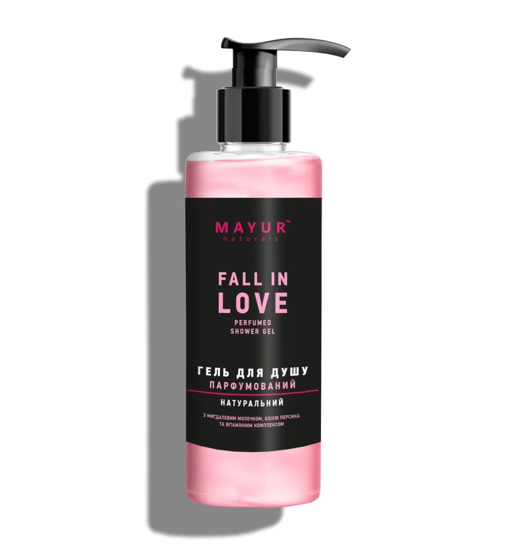 Парфумований гель для душу «Fall in love» 200 мл Mayur Fall in Love Perfumed Shower Gel