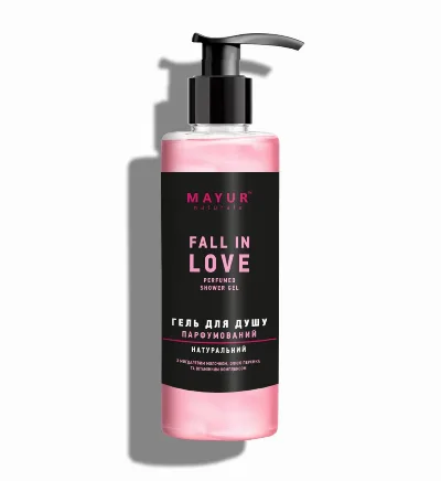 Парфумований гель для душу «Fall in love» 200 мл Mayur Fall in Love Perfumed Shower Gel