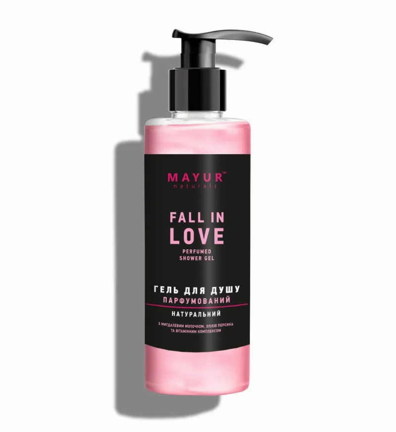 Парфумований гель для душу «Fall in love» 200 мл Mayur Fall in Love Perfumed Shower Gel