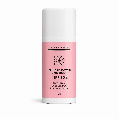 Сонцезахисний крем для обличчя «Гіалуронове відновлення» SPF 30, 50 мл Lalita Fiori Hyaluronic Recovery Sunscreen Face Cream SPF 30