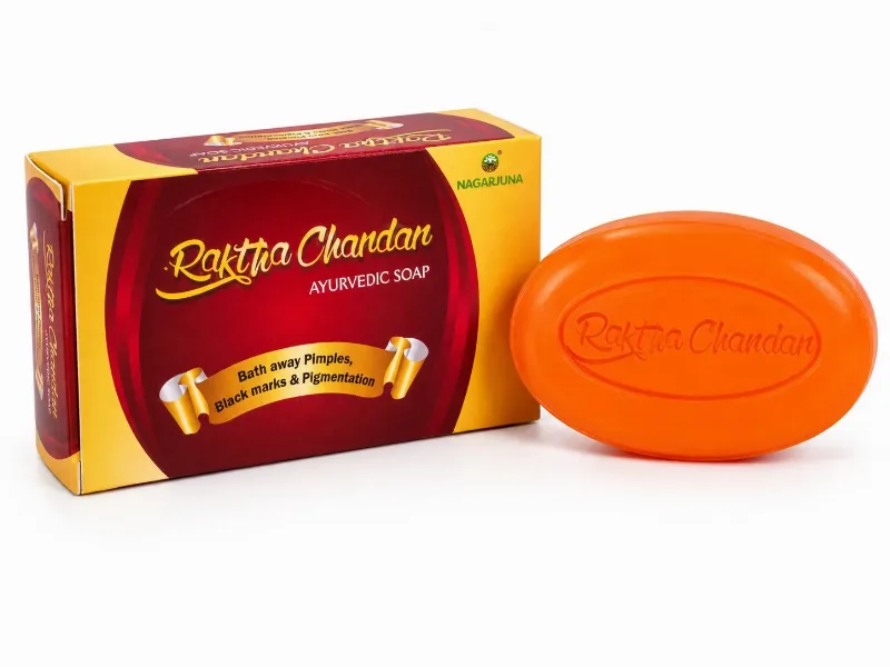 Мило Червоний сандал (Ракта Чандан) 75 г Nagarjuna Raktha Chandan Herbal Bath Soap 75 g