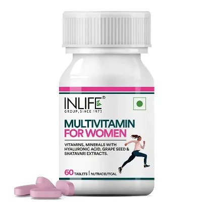 Мультивітамінна та мінеральна добавка для жінок 60 капс Inlife Multivitamins & Minerals for Women