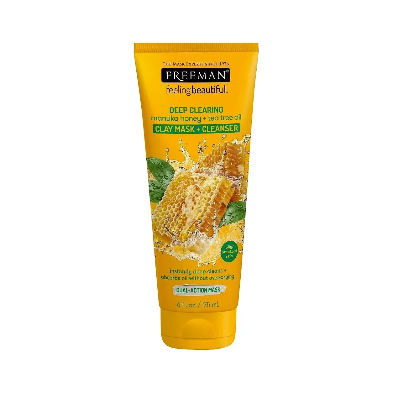 Маска глиняная для лица Мёд мануки и масло чайного дерева 175 мл Freeman Feeling Beautiful Manuka Honey & Tea Tree Oil Clay Mask 175 ml