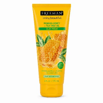 Маска глиняна для обличчя Мед мануки і олія чайного дерева 175 мл Freeman Feeling Beautiful Manuka Honey & Tea Tree Oil Clay Mask 175 ml