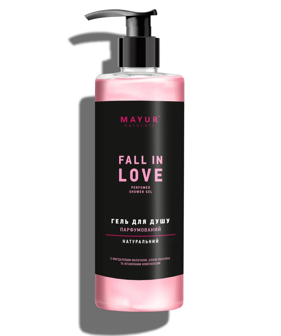 Парфумований гель для душу «Fall in love» 500 мл Mayur Fall in Love Perfumed Shower Gel 500 ml