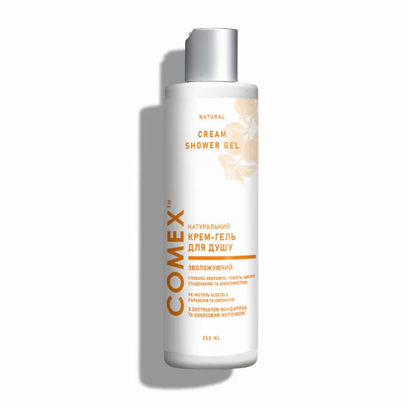 Крем-гель для душу «Мандарин і кокосове молочко» 250 мл Comex Mandarin & Coconut Milk Shower Gel 250 ml