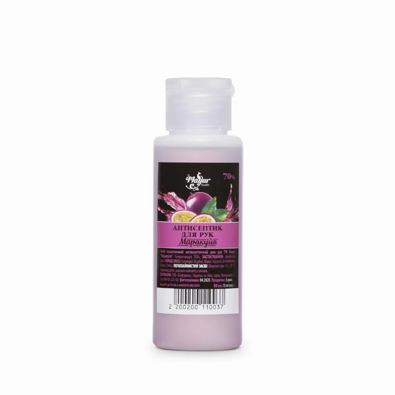 Антисептик для рук «Маракуйя» 75 мл Mayur Passion Fruit Hand Sanitizer 75 ml