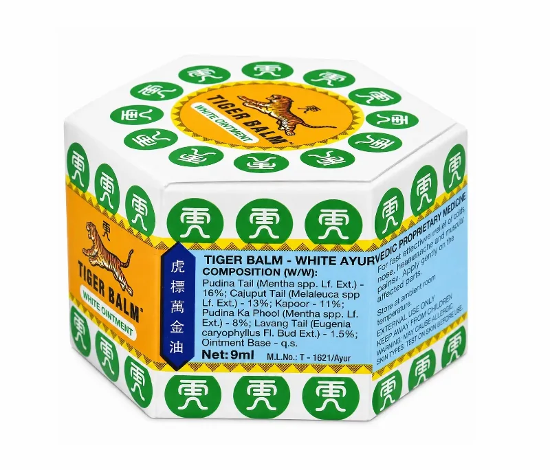 Тигровий бальзам білий 9 г Haw Par Tiger Balm White 9 g